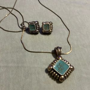 Necklace and earrings